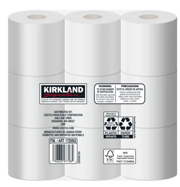 Kirkland Signature Ultra Soft Bath Tissue, 2-Ply, 231 Sheets, 36 Rolls