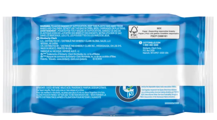 Cottonelle Fresh Care Flushable Wipes, 560 Wipes