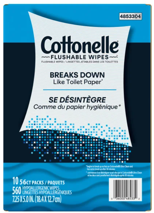 Cottonelle Fresh Care Flushable Wipes, 560 Wipes