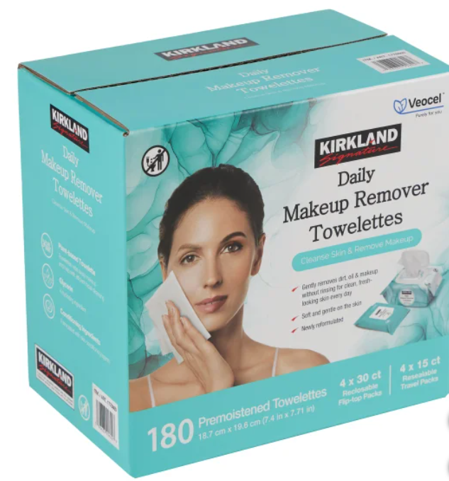 Kirkland Signature Daily Makeup Remover Towelettes, 180-count