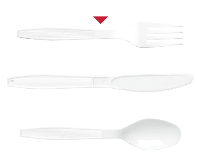 Solo Heavyweight Plastic Fork, White, 500-count
