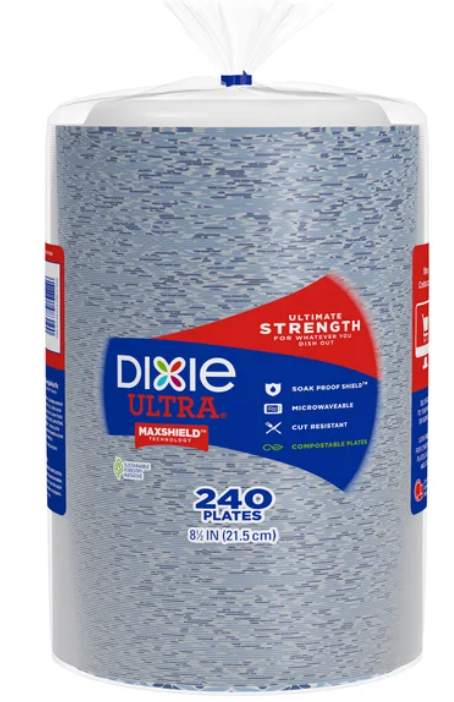 Dixie Ultra 8-1/2" Paper Plate, 240-count