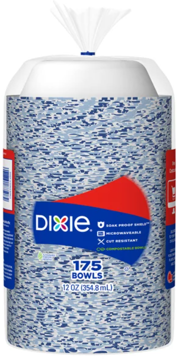 Dixie 12 oz Paper Bowl, 175-count