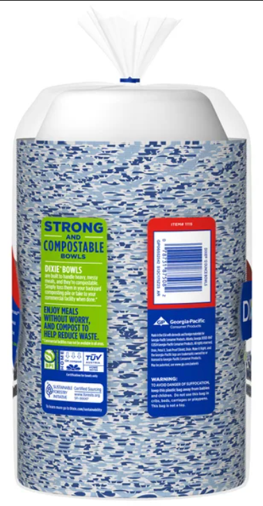 Dixie 12 oz Paper Bowl, 175-count