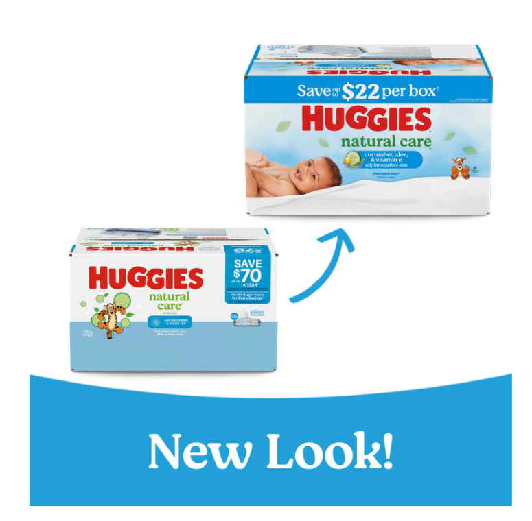 Huggies Natural Care Baby Wipes, Cucumber and Green Tea, 17 pk., 1088 Wipes