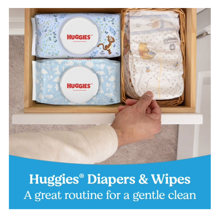 Huggies Natural Care Baby Wipes, Cucumber and Green Tea, 17 pk., 1088 Wipes