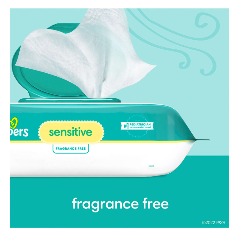 Pampers Sensitive Baby Wipes, Fragrance Free, 16 pks., 896 wipes