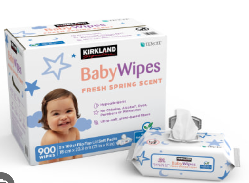 Kirkland Signature Scented Baby Wipes, 900-count
