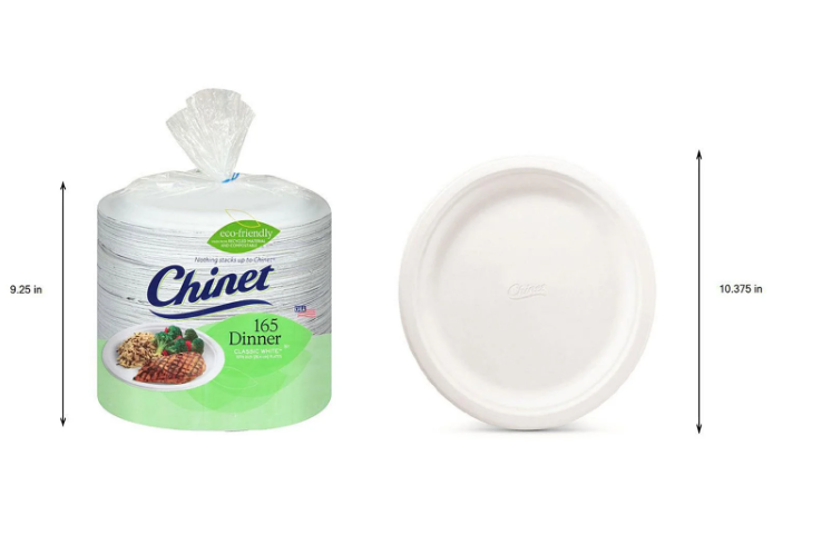 Chinet Classic Dinner Paper Plates, 10.375", 165 ct.