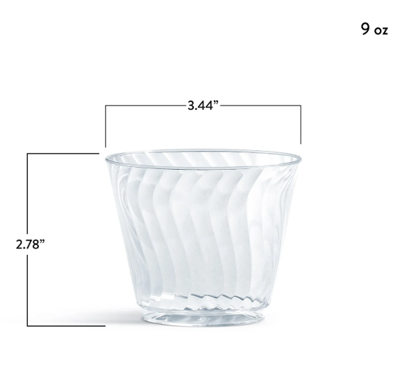Chinet Crystal Plastic Cups, 9 oz., 200 ct.