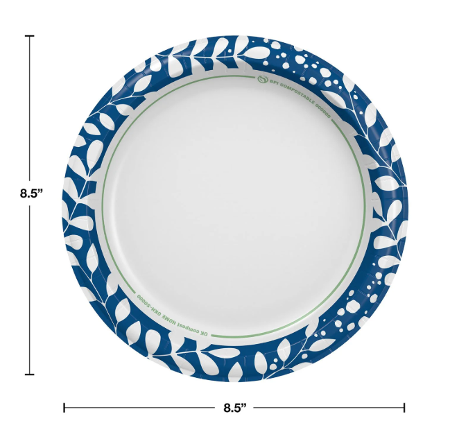 Member's Mark Ultra Lunch Paper Plates, 8.5", 300 ct.