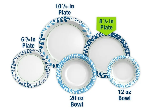 Member's Mark Ultra Lunch Paper Plates, 8.5", 300 ct.