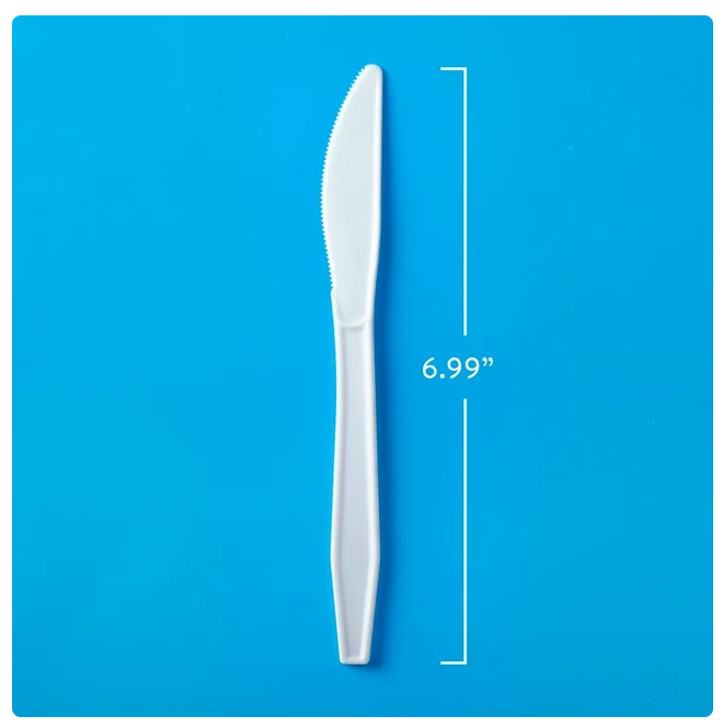 Member's Mark White Plastic Knives, Heavyweight, 600 ct.