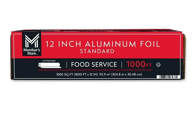 Member's Mark Foodservice Aluminum Foil 12 in. x 1000 ft., 1,000 ft.