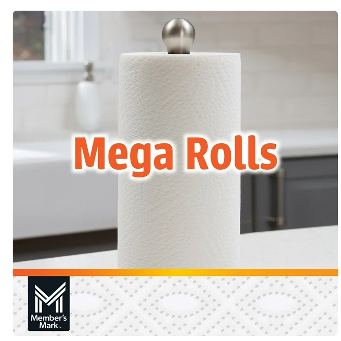 Member's Mark Select & Tear 2-Ply Paper Towel 15 rolls, 150 sheets/roll