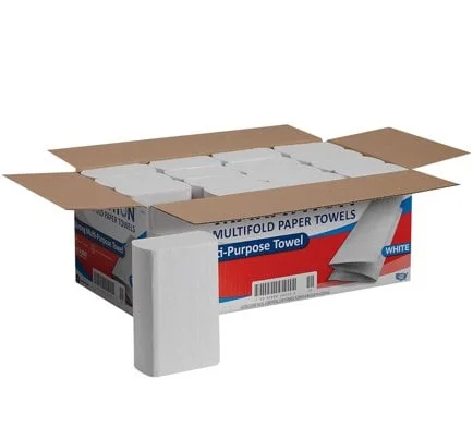 Marathon Multifold 1-Ply White Paper Towels 16 pks., 250 towels/pk