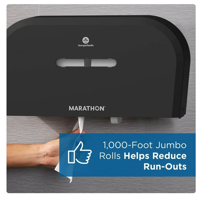 Marathon Jumbo Roll 2-Ply White Toilet Paper 6 rolls, 1000 ft./roll