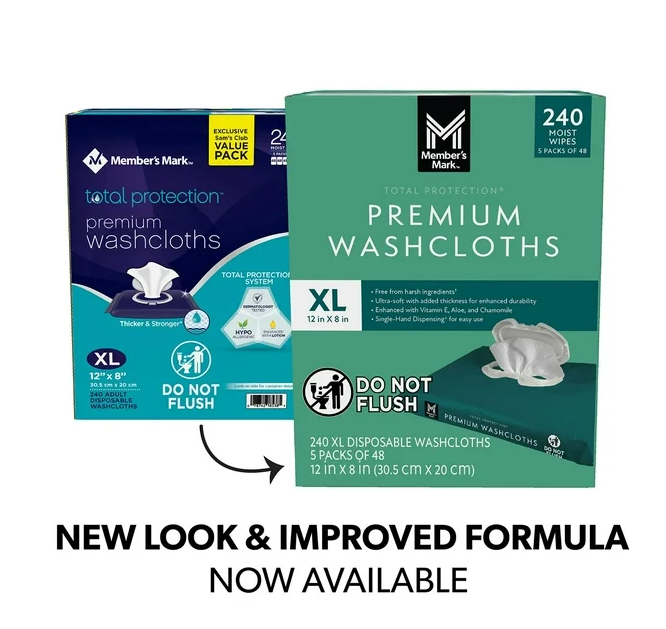 Member's Mark Adult Washcloths, 240 ct.