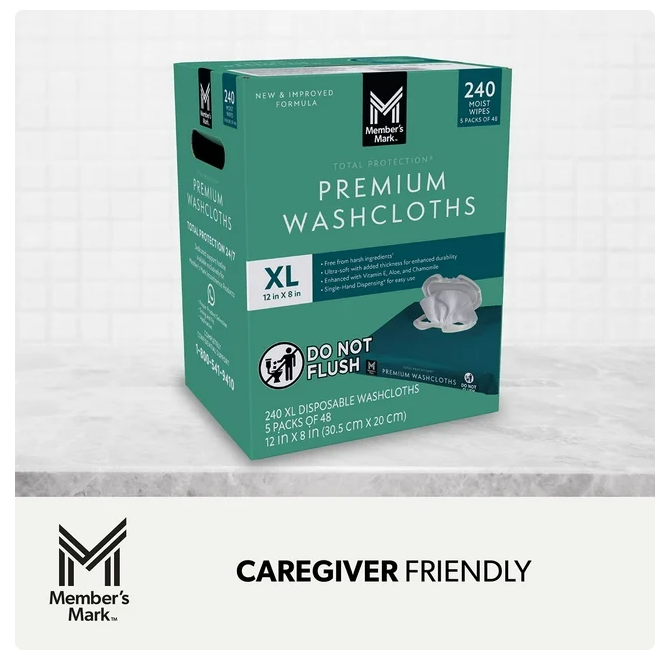 Member's Mark Adult Washcloths, 240 ct.