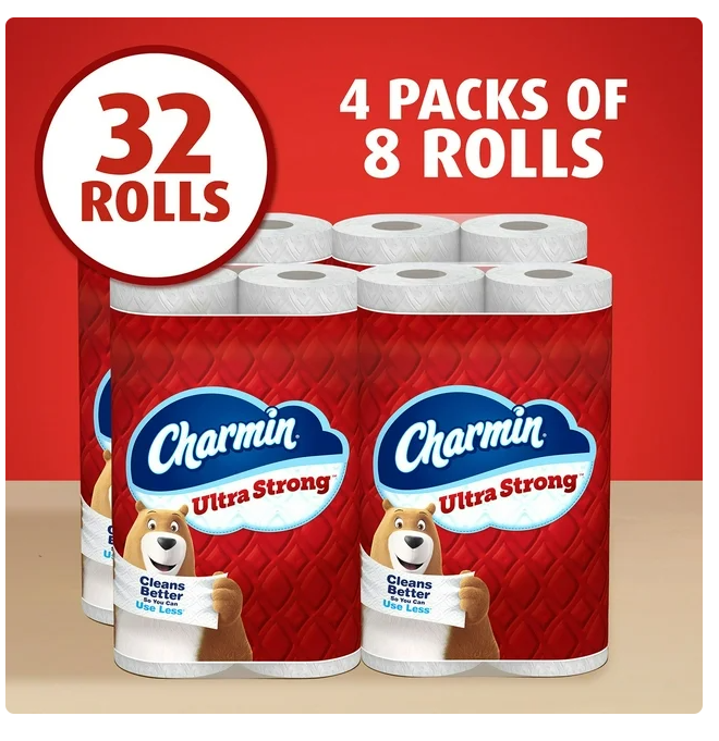 Charmin Ultra Strong 2-Ply Toilet Paper 32 rolls, 231 sheets/roll