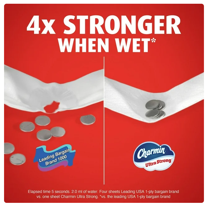 Charmin Ultra Strong 2-Ply Toilet Paper 32 rolls, 231 sheets/roll
