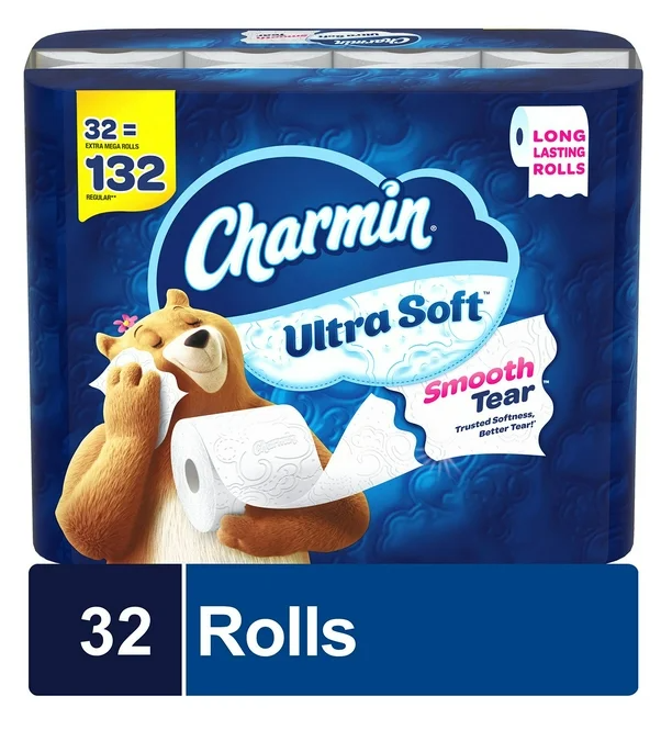 Charmin Ultra Soft 2-Ply Toilet Paper 32 rolls, 231 sheets/roll