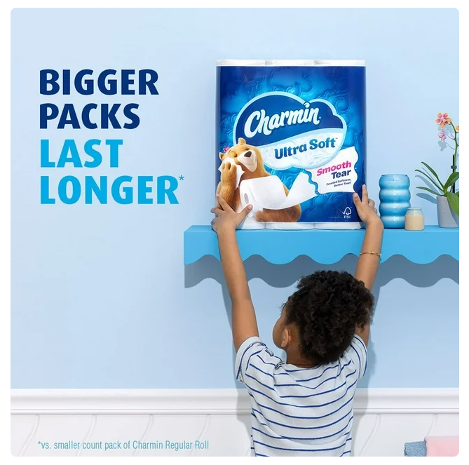 Charmin Ultra Soft 2-Ply Toilet Paper 32 rolls, 231 sheets/roll