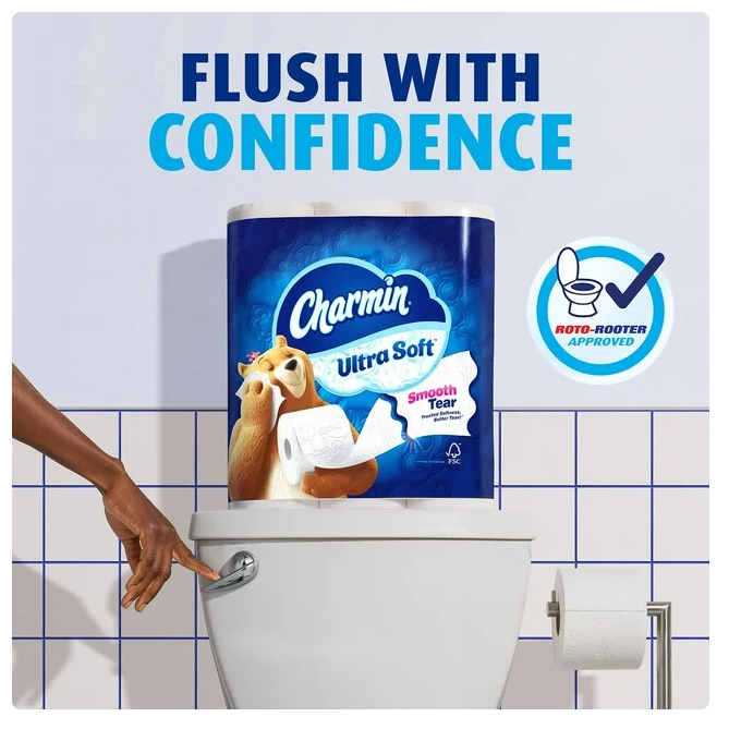 Charmin Ultra Soft 2-Ply Toilet Paper 32 rolls, 231 sheets/roll