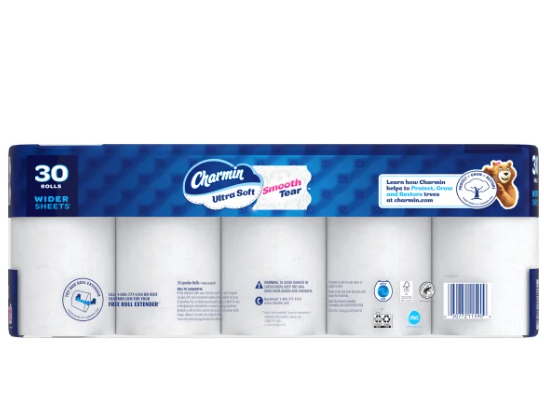 Charmin Ultra Soft Bath Tissue, 2-Ply, 213 Sheets, 30 Rolls