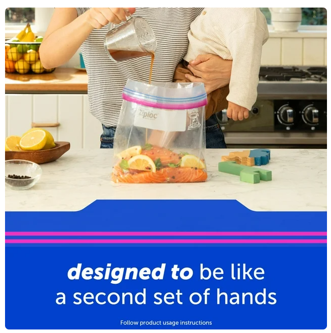 Ziploc Storage Quart Bags with New Stay Open Design, 216 ct.