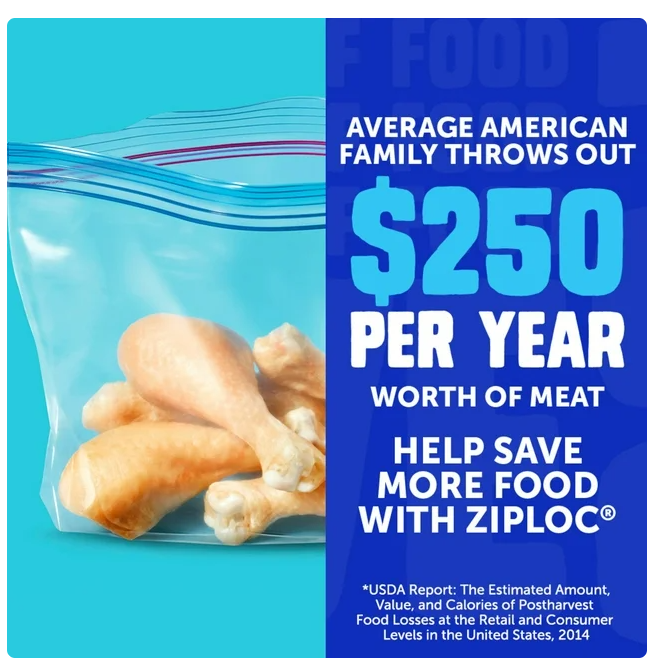 Ziploc Half Gallon Freezer Bags, 160 ct.