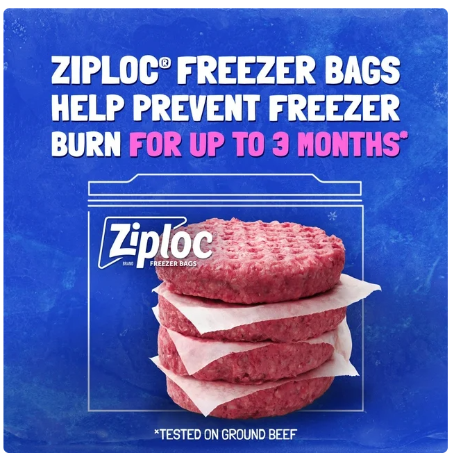 Ziploc Seal Top Quart Freezer Bags, 216 ct.
