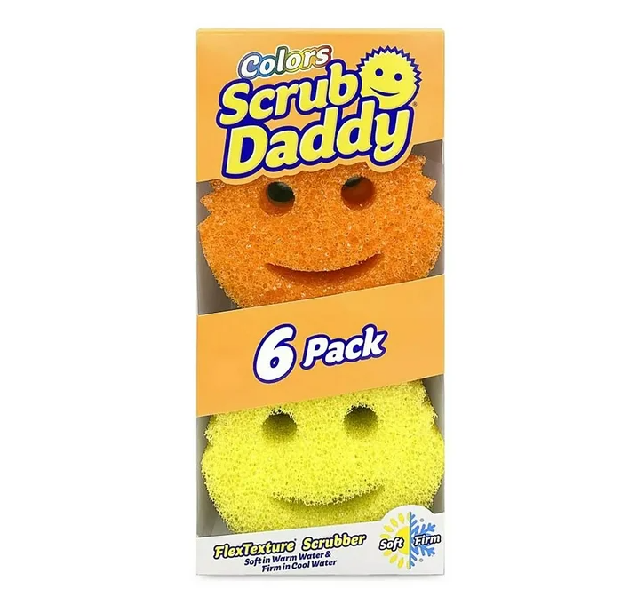Scrub Daddy Sponges, Multiple Colors, 6 ct.