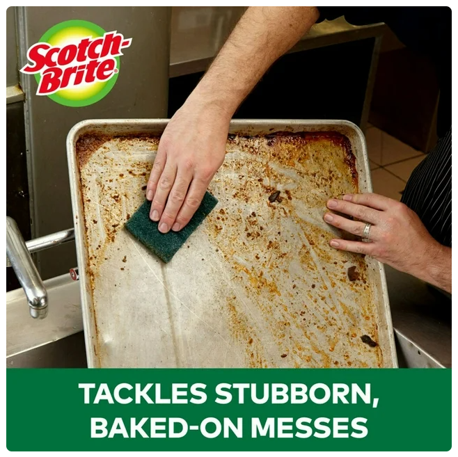 Scotch-Brite Heavy Duty Industrial Sized Scour Pads 20ct.