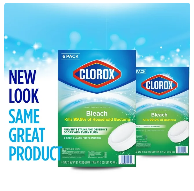 Clorox Ultra Clean Tablets Toilet Bowl Cleaner, 6 ct., 3.5 oz.
