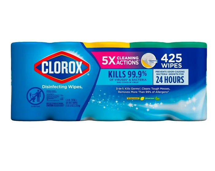 Clorox Disinfecting Cleaning Wipes, Variety Pack, 5 ct., 425 wipes