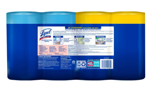 Lysol Disinfecting Wipes, Variety Pack, 95-count, 4-pack