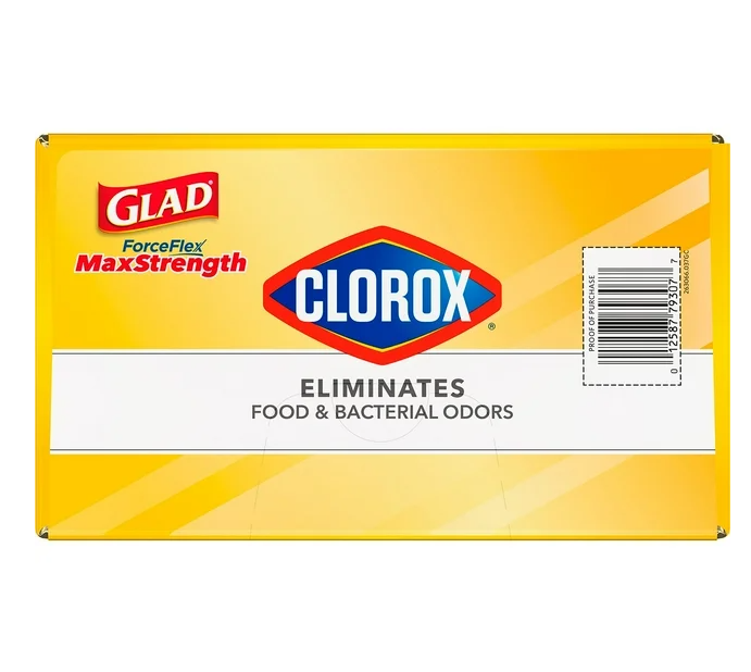 Glad ForceFlex Tall Kitchen Trash Bags With Clorox, Lemon Fresh Bleach Scent 13 gal., 120 ct.