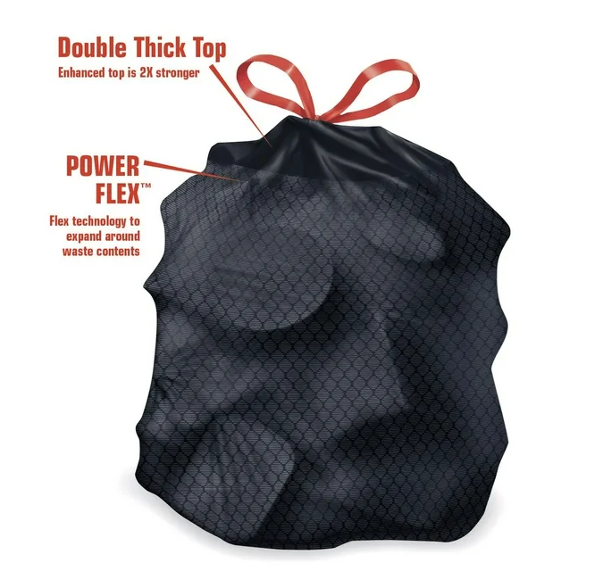 Member's Mark Power Flex 33-Gallon Large Trash Bags, 90 ct.