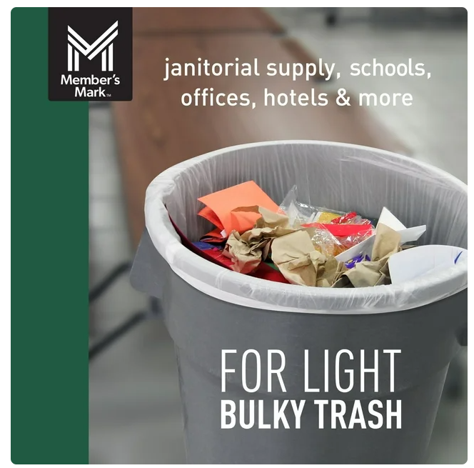 Member's Mark 50-Gallon Commercial Can Liners, 220 ct.