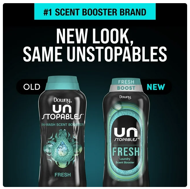 Downy Unstopables In-Wash Laundry Scent Booster Beads, Fresh, 39.9 oz