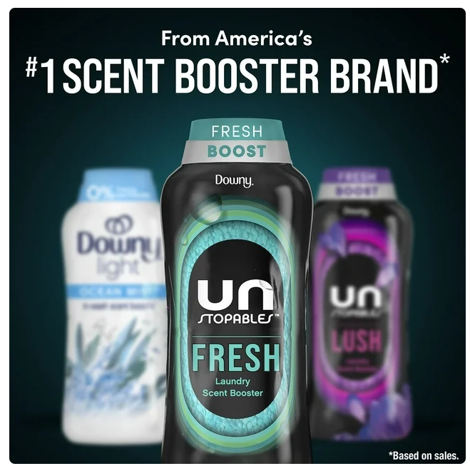 Downy Unstopables In-Wash Laundry Scent Booster Beads, Fresh, 39.9 oz