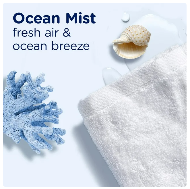 Downy Light Laundry In-Wash Scent Booster Beads, Ocean Mist Scent, 39.9 oz
