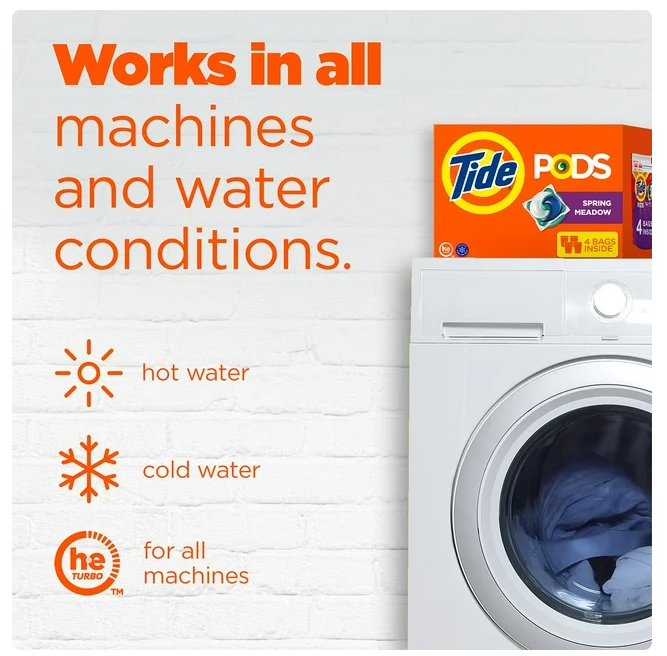 Tide PODS Laundry Detergent Pacs, Spring Meadow, 156 ct.