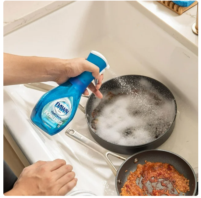 Dawn Platinum Plus Powerwash Dish Spray Bottle Set, Fresh Scent, 1 Spray Bottle + 2 Refills, 64.5 fl. oz.