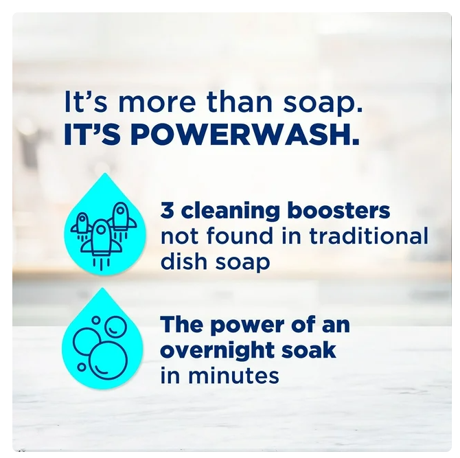 Dawn Platinum Plus Powerwash Dish Spray Bottle Set, Fresh Scent, 1 Spray Bottle + 2 Refills, 64.5 fl. oz.
