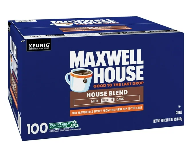 Maxwell House House Blend Medium K-Cup Coffee Pods 100 ct.