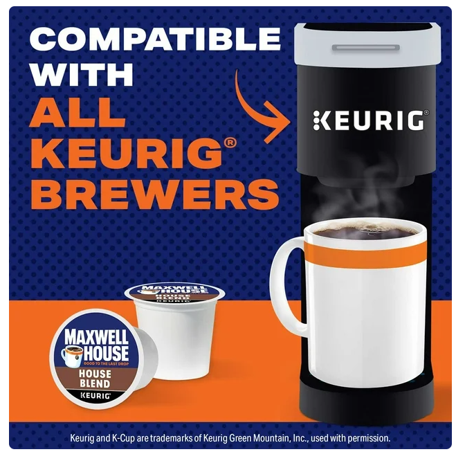 Maxwell House House Blend Medium K-Cup Coffee Pods 100 ct.