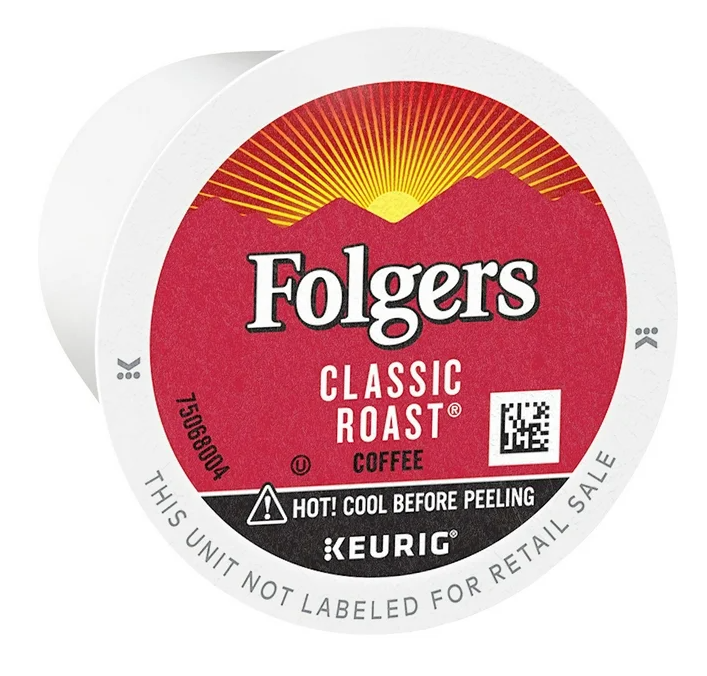 Folgers Classic Medium Roast K-Cup Coffee Pods, 100 ct.