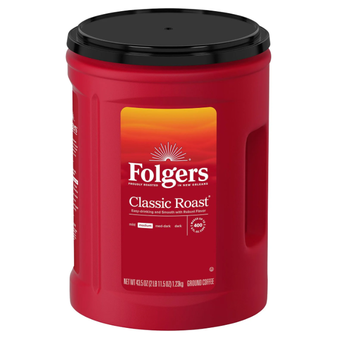 Folgers Classic Medium Roast Ground Coffee, 43.5 oz.